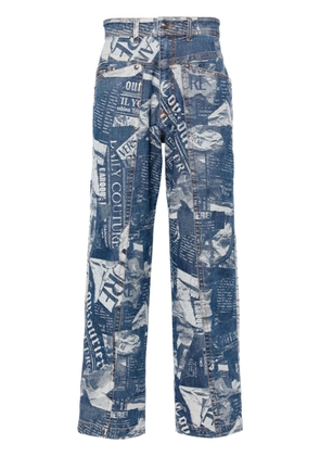 Versace Jeans Couture Magazine straight jeans - Blue