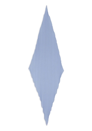 AMI Paris plissé-effect crepe scarf - Blue