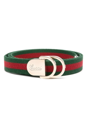 Gucci Web-trim buckle belt - Green