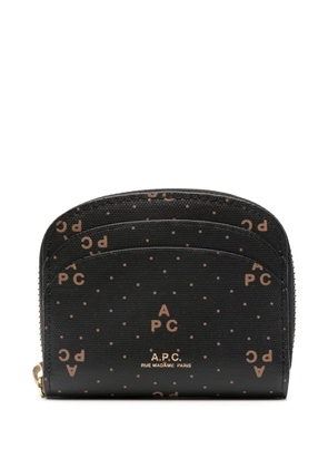 A.P.C. mini Demi-Lune wallet - Black