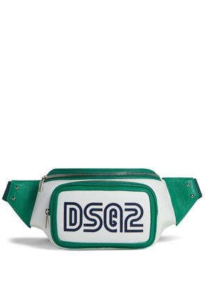 Dsquared2 logo leather belt bag - White
