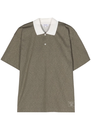 Norse Projects Espen mélange-effect polo shirt - Green
