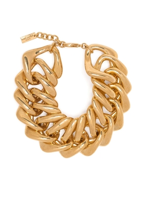 Saint Laurent Pre-Owned curb-chain chunky bracelet - Gold