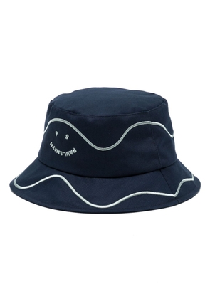 PS Paul Smith smiley face-embroidered bucket hat - Blue