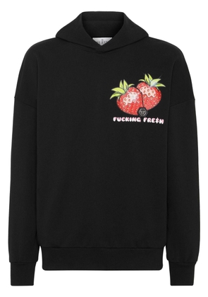Philipp Plein Tutti Frutti cotton hoodie - Black