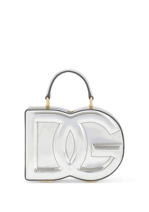 Dolce & Gabbana metallic leather tote bag - Silver