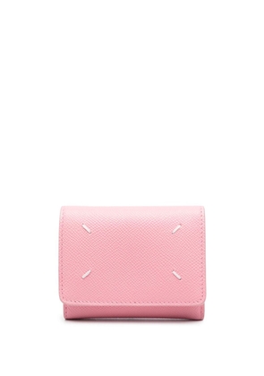 Maison Margiela four-stitch leather wallet - Pink