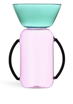 Ichendorf Milano medium Gelée glass vase (14cm x 25cm) - Pink