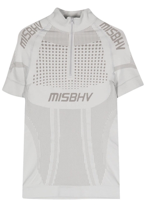 MISBHV logo-jacquard performance top - Grey