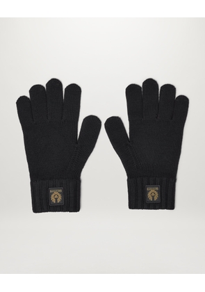 Belstaff Watch Gloves Men's Merino Wool Black One Size