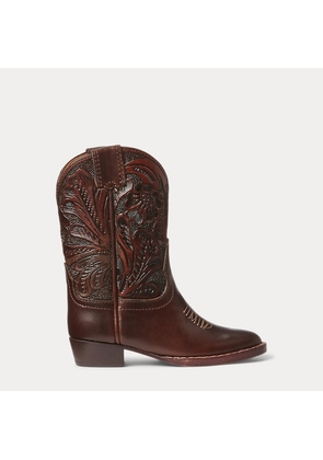 Mini Plainview Hand-Tooled Leather Boot