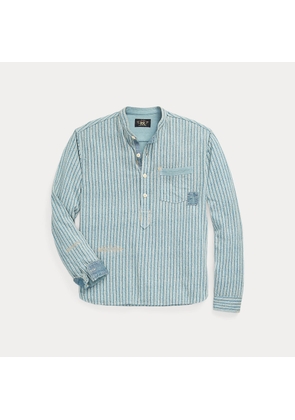 Repaired Linen-Cotton Popover Shirt