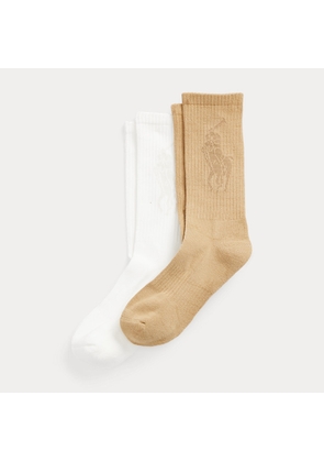 Tonal Logo Cotton-Blend Crew Sock 2-Pack