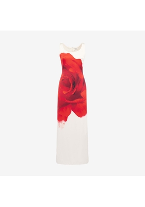 ALEXANDER MCQUEEN - Bleeding Rose Pencil Dress - Item 791191QZAL49000