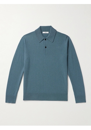 Mr P. - Cashmere Polo Shirt - Men - Blue - XS