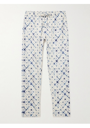 Zimmerli - Printed Cotton-Sateen Pyjama Trousers - Men - Blue - S