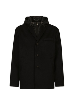 Dolce & Gabbana Layered Hooded Jacket