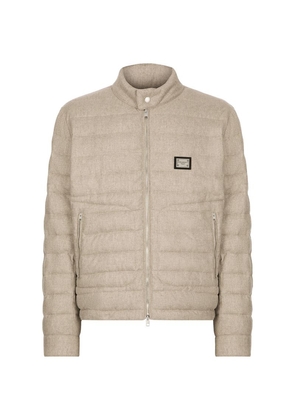 Dolce & Gabbana Cashmere-Blend Quilted Jacket