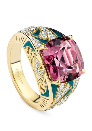 Boodles Yellow Gold, Purple Garnet And Diamond A Family Journey Prague Ring