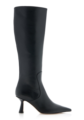 Aeyde - Esme Leather Knee Boots - Black - IT 36 - Moda Operandi