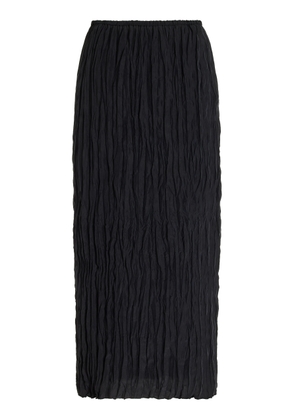 Toteme - Crinkled-Silk Maxi Skirt - Black - FR 34 - Moda Operandi