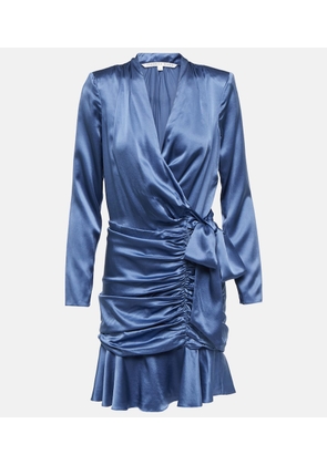 Veronica Beard Agatha silk-blend satin wrap dress