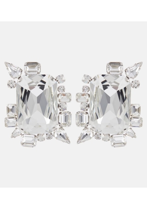 Balmain Crystal-embellished clip-on earrings