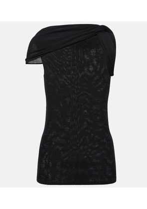 Rick Owens Knitted one-shoulder top