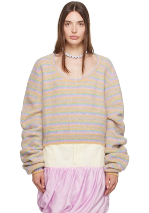 Kiko Kostadinov Multicolor Striped Curl Sweater
