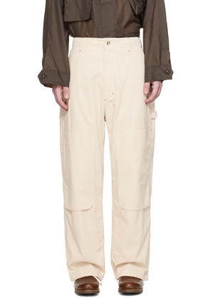 Engineered Garments Off-White Painter Trousers