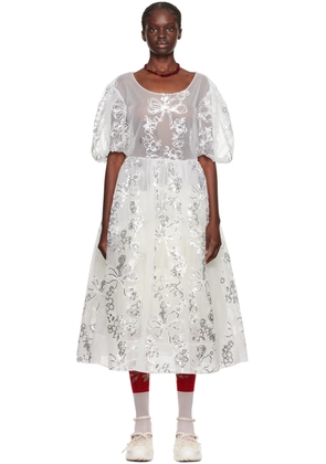 Simone Rocha White Tutu Maxi Dress