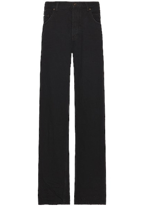 Saint Laurent Extreme Baggy Pant in Neo Carbon Black 3d - Black. Size 32 (also in 36).