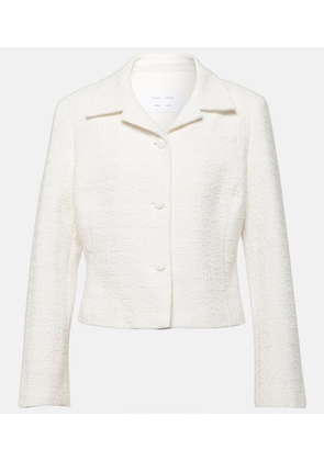 Proenza Schouler White Label Quinn cropped cotton tweed jacket