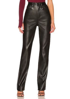 AFRM Heston Faux Leather Pant in Black. Size 24, 26, 28, 29, 30, 31, 32.