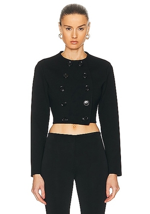 ALAÏA Buttons Sweater in Noir Alaia - Black. Size 38 (also in ).
