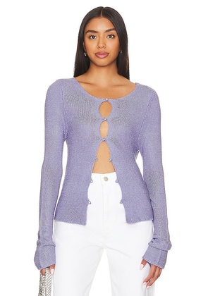 Chaser Bianca Sweater in Purple. Size S.