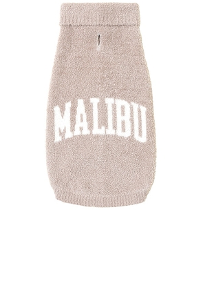 Barefoot Dreams CozyChic Malibu Pet Sweater in Taupe. Size M, S, XL, XS.