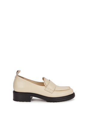 Aeyde Ruth 40 Cream Leather Loafers - 6
