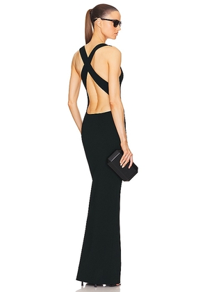 Helsa Ianli Knit Dress in Black. Size M, S, XL.