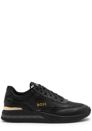 Boss Kurt Panelled Mesh Sneakers - Black - 40 (IT40 / UK6)
