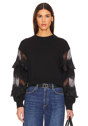 ALLSAINTS Gracie Sweatshirt in Black. Size L, S, XS.