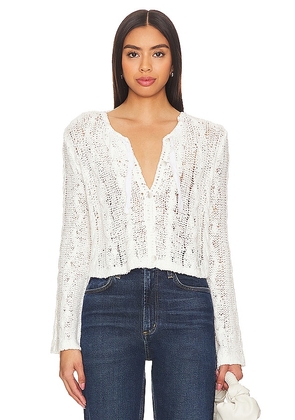 Free People Robyn Cardi in White. Size L, S, XL, XS.