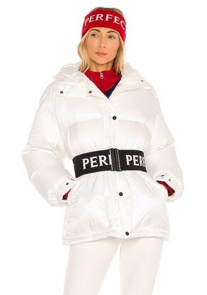 Perfect Moment Over Size Parka II in White. Size M, XS.