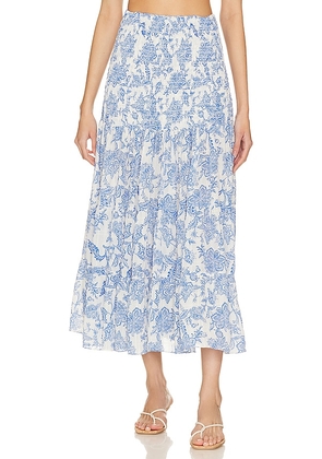 MISA Los Angeles Lola Convertible Skirt in Blue. Size M.