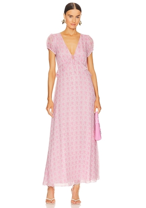 LoveShackFancy Lillian Dress in Pink. Size 4.