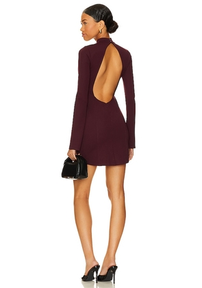 Lovers and Friends Tanya Mini Dress in Burgundy. Size L, M, S, XS.