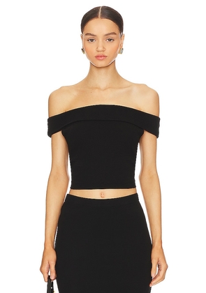 LA Made Don't Think Twice Off Shoulder Top in Black. Size L, M, S, XS.