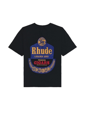 Rhude Grand Cru Tee in Black. Size S.