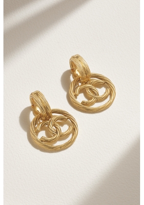 Vintage Chanel - Gold-plated Hoop Clip Earrings - One size