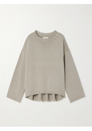 Lauren Manoogian - + Net Sustain Roving Organic Cotton Sweater - White - 1,2